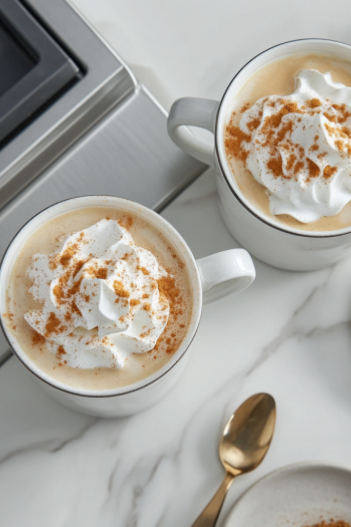 The image shows Pumpkin-Spice-Latte ready to serve