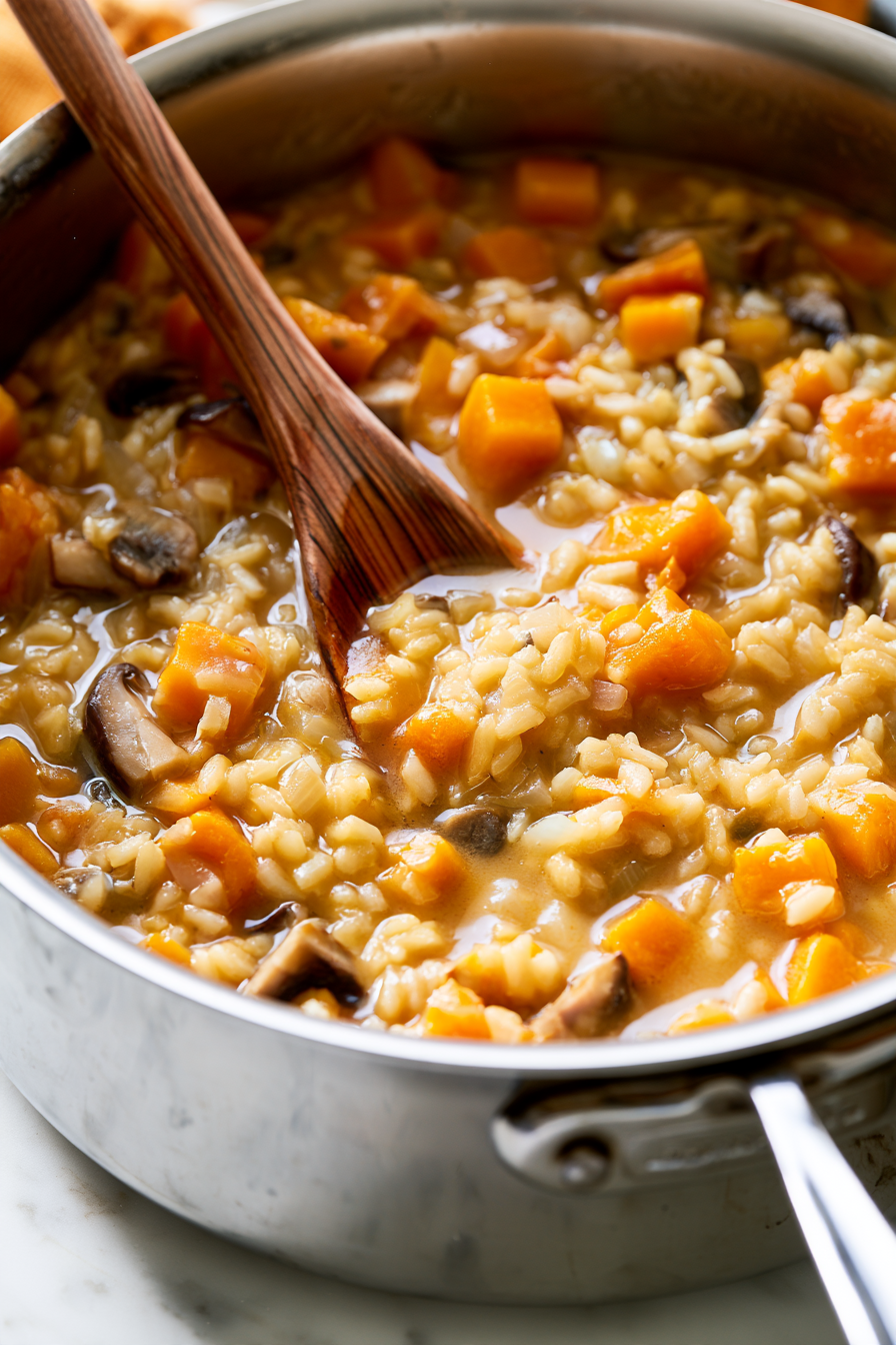 Simmer gently, stirring occasionally, until the liquid is almost fully absorbed