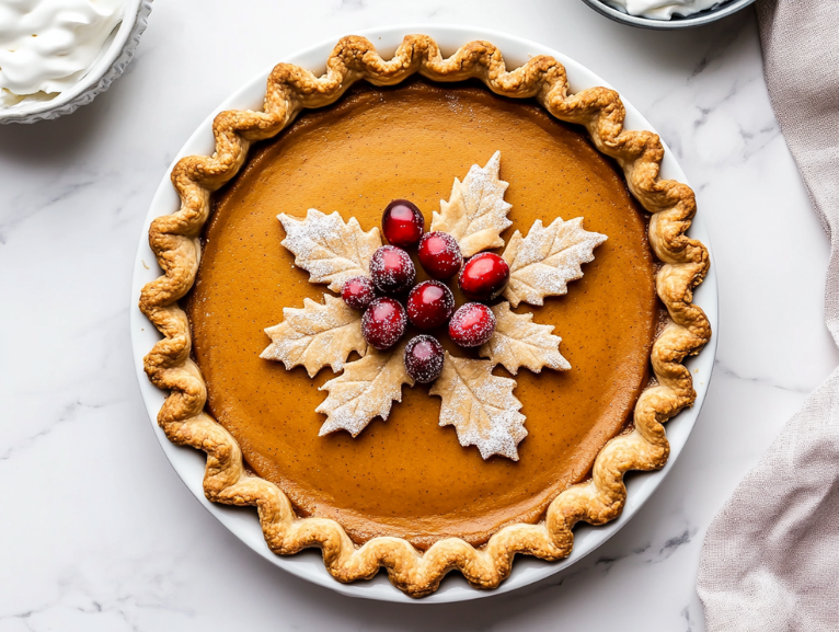 The image shows Pumpkin-Pie ready to serve