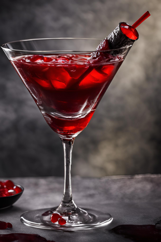 The image shows Vampiro-Drink ready to serve