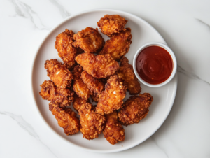 The image shows Jackfruit-Wings ready to serve