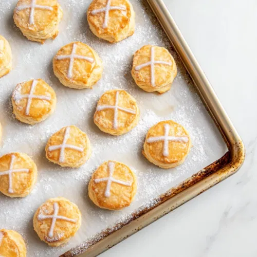 Baked treats cool on a wire rack over the white marble cooktop, with golden brown tops after the second bake of 11-14 minutes, glistening with sugar on top.