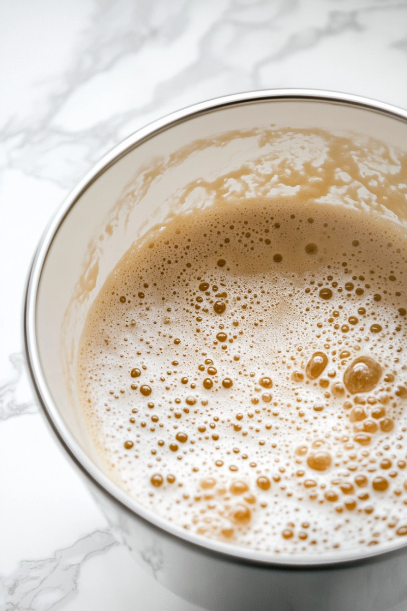 yeast, dissolve it in warm water