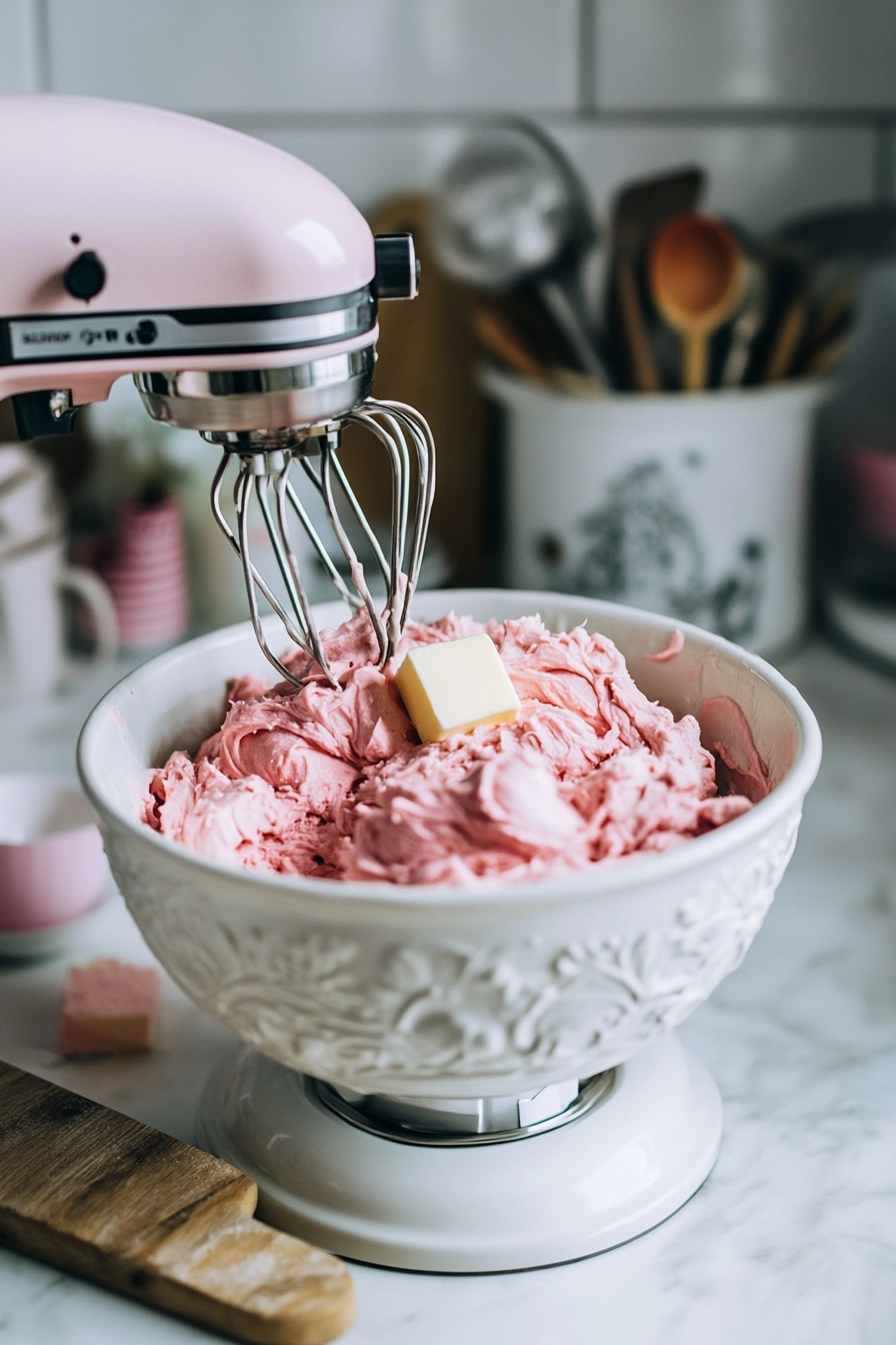Add butter cubes gradually