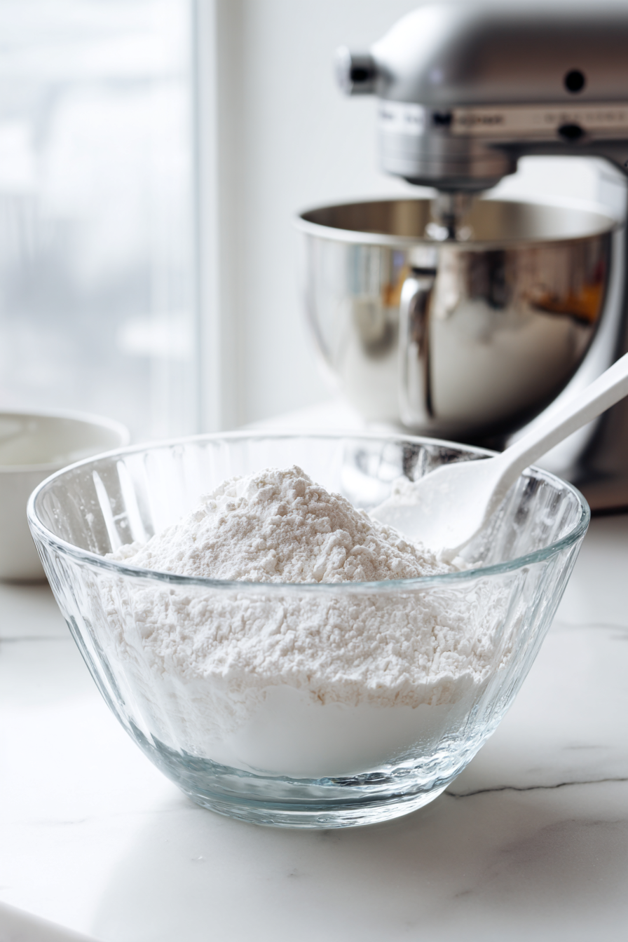 Add half of the dry ingredients to the whipped egg