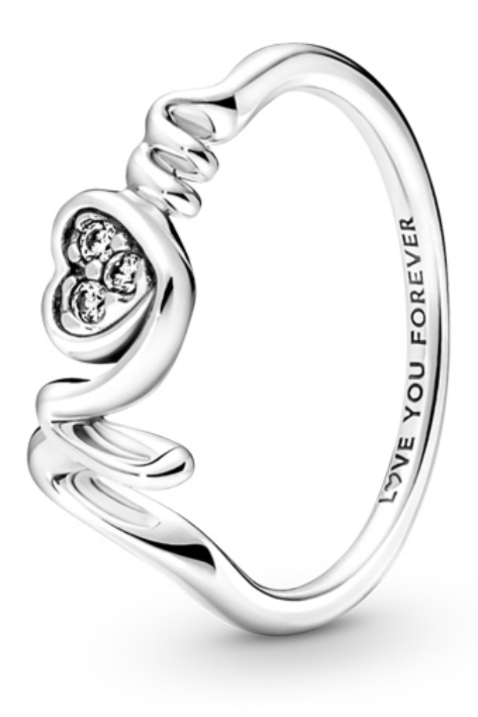 Pandora Signature Pave Heart Ring