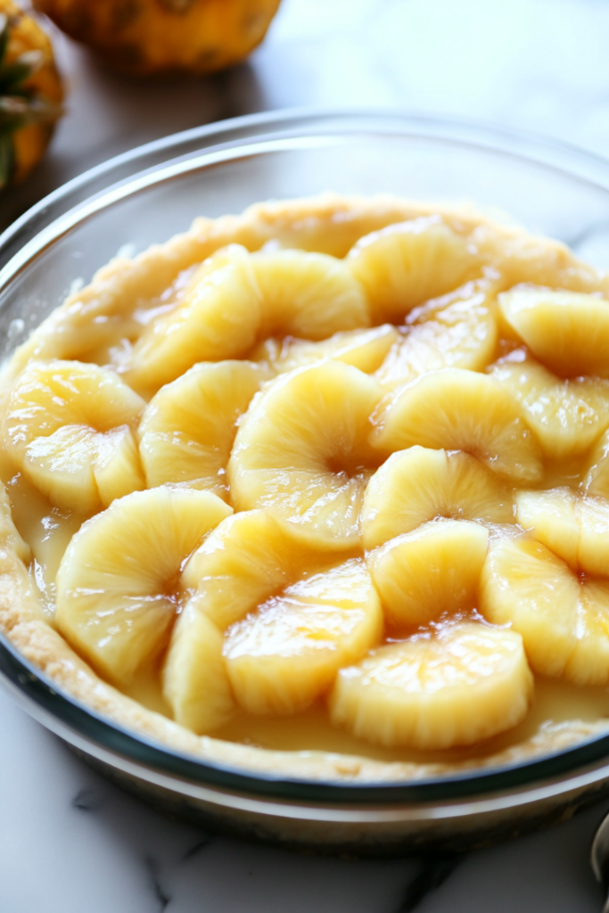 Knife running around the edges of the cheesecake inside the pan on a white marble cooktop. The cheesecake cools before being inverted onto a serving plate and placed in the refrigerator for 3 hours to set before serving.