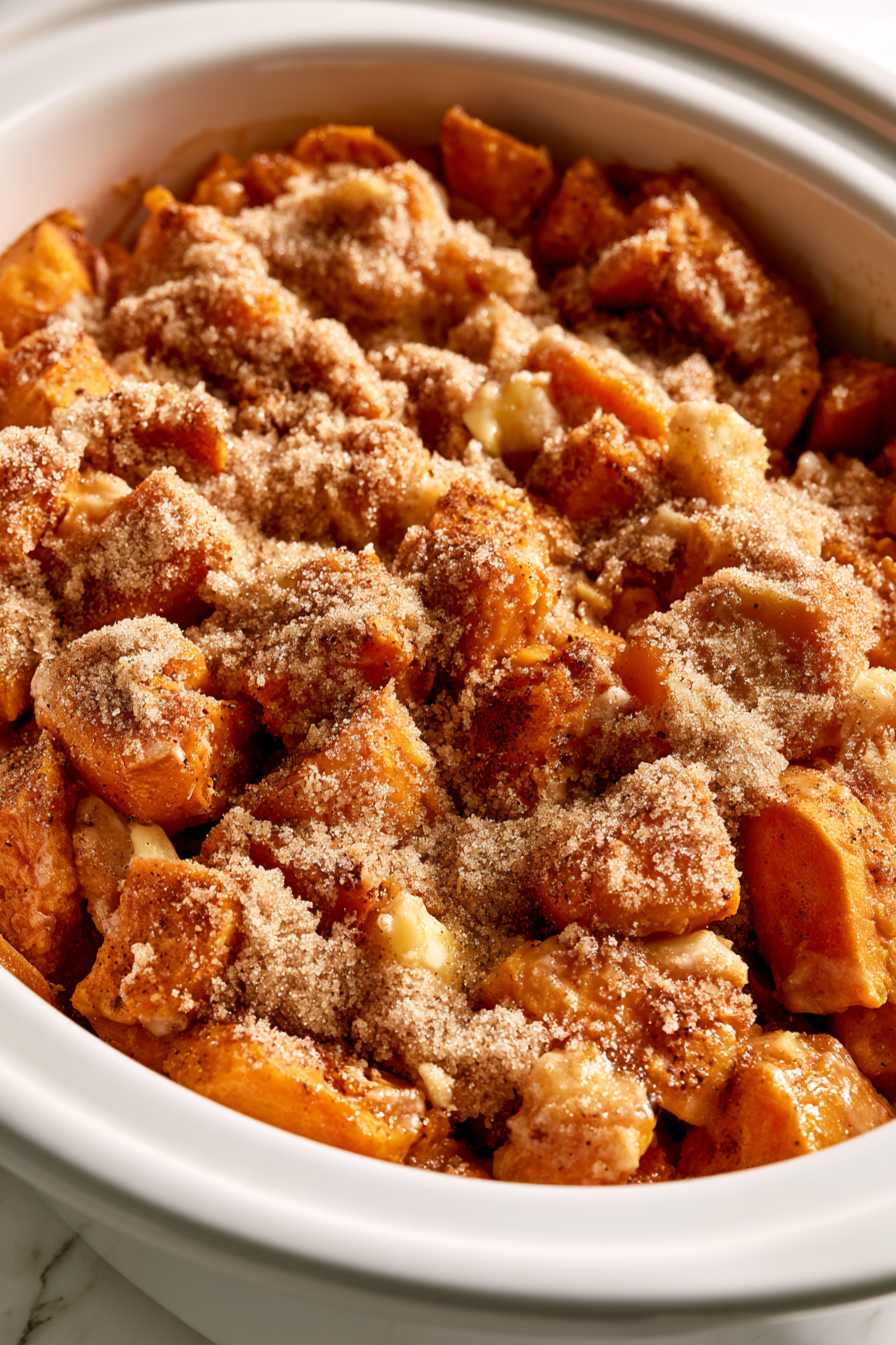 Sprinkle the brown sugar on top