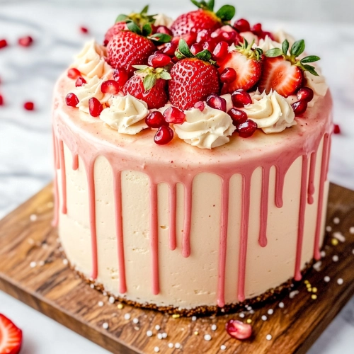 Strawberry Champagne Cake Recipe