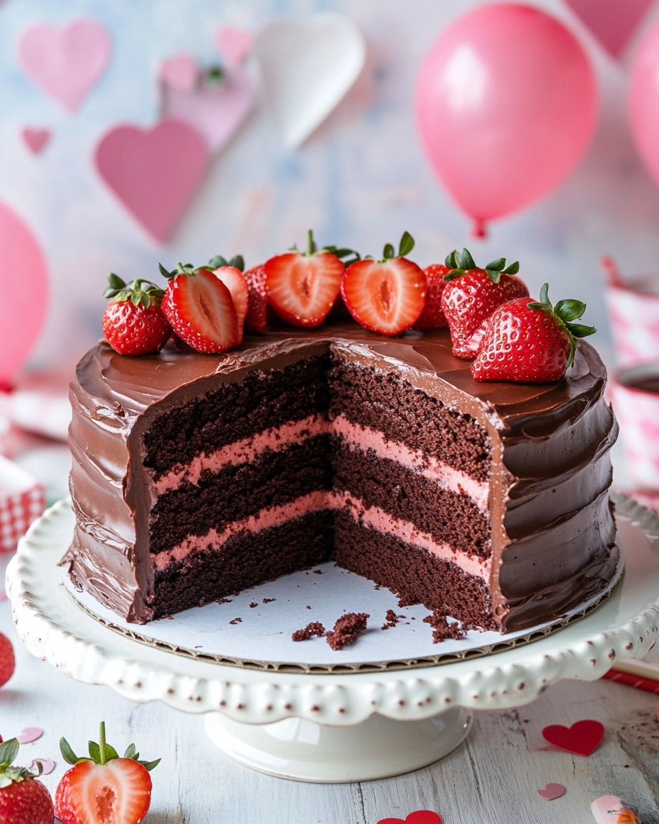 Chocolate Strawberry Cake