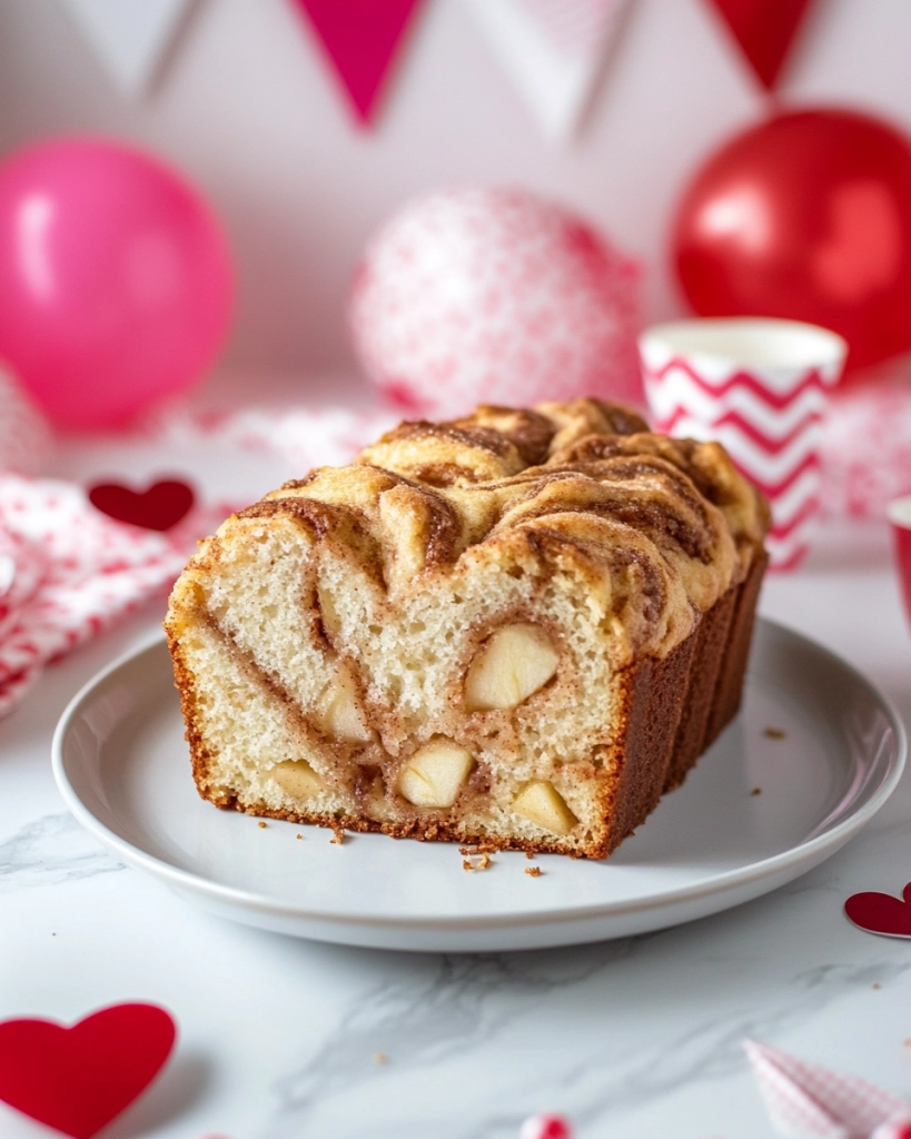 Cinnamon swirl apple fritter bread
