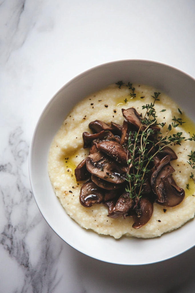 Creamy Polenta with Mushrooms