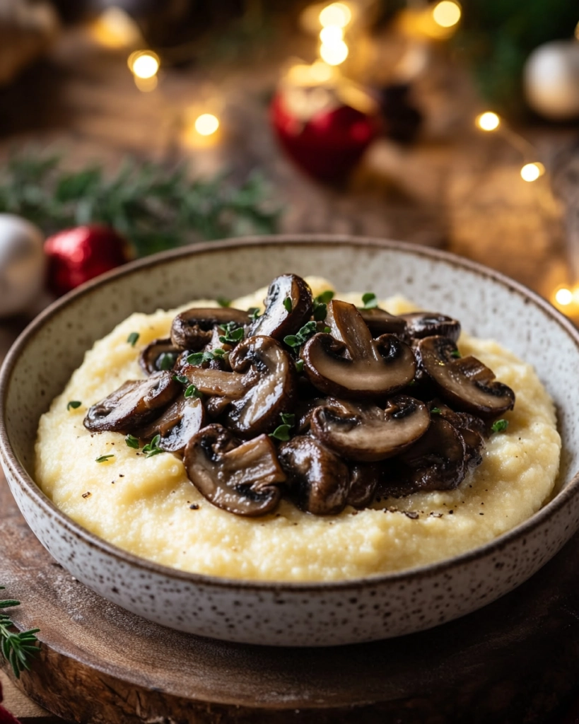 Creamy Polenta with Mushrooms
