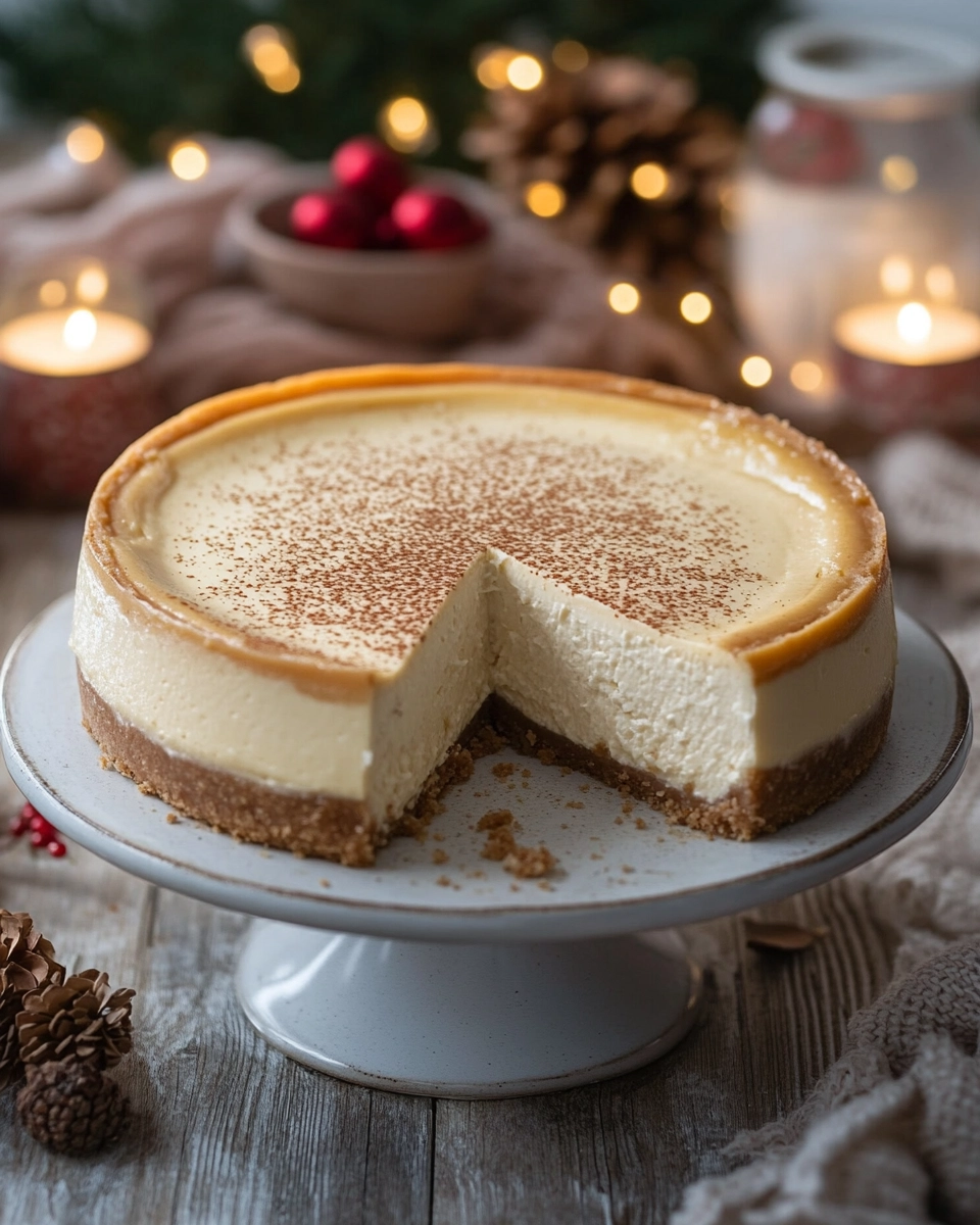 Eggnog Cheesecake