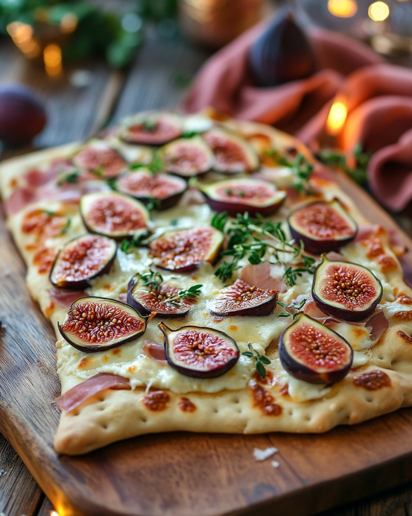 Fig and prosciutto flatbread