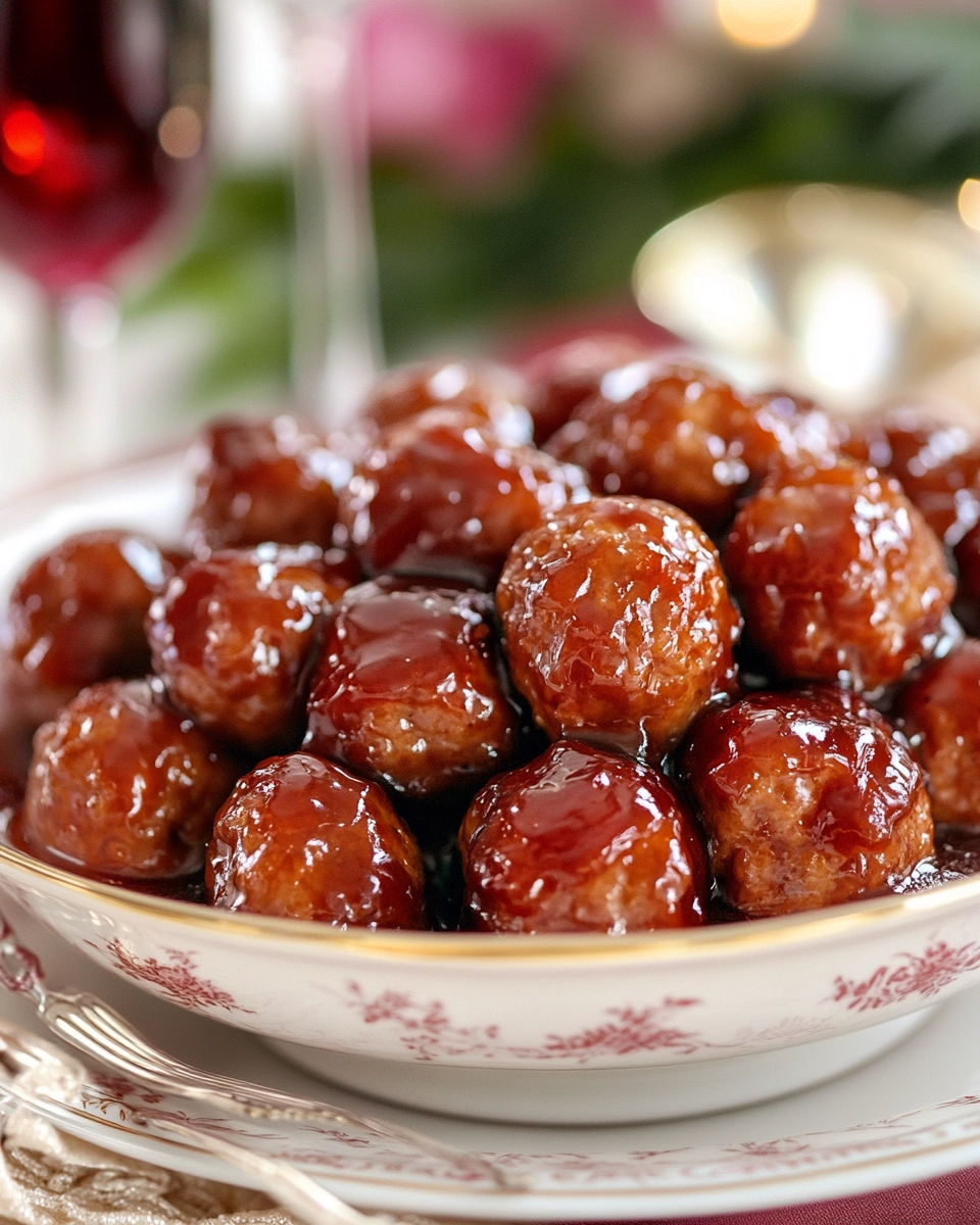 Grape jelly meatballs