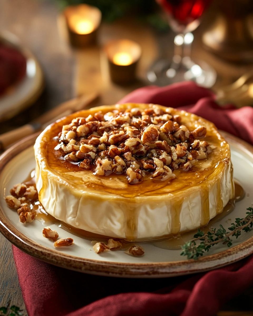 Honey nut baked brie