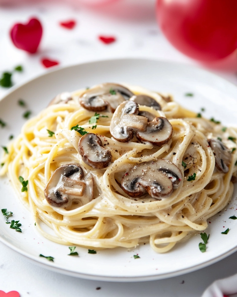 Mushroom alfredo