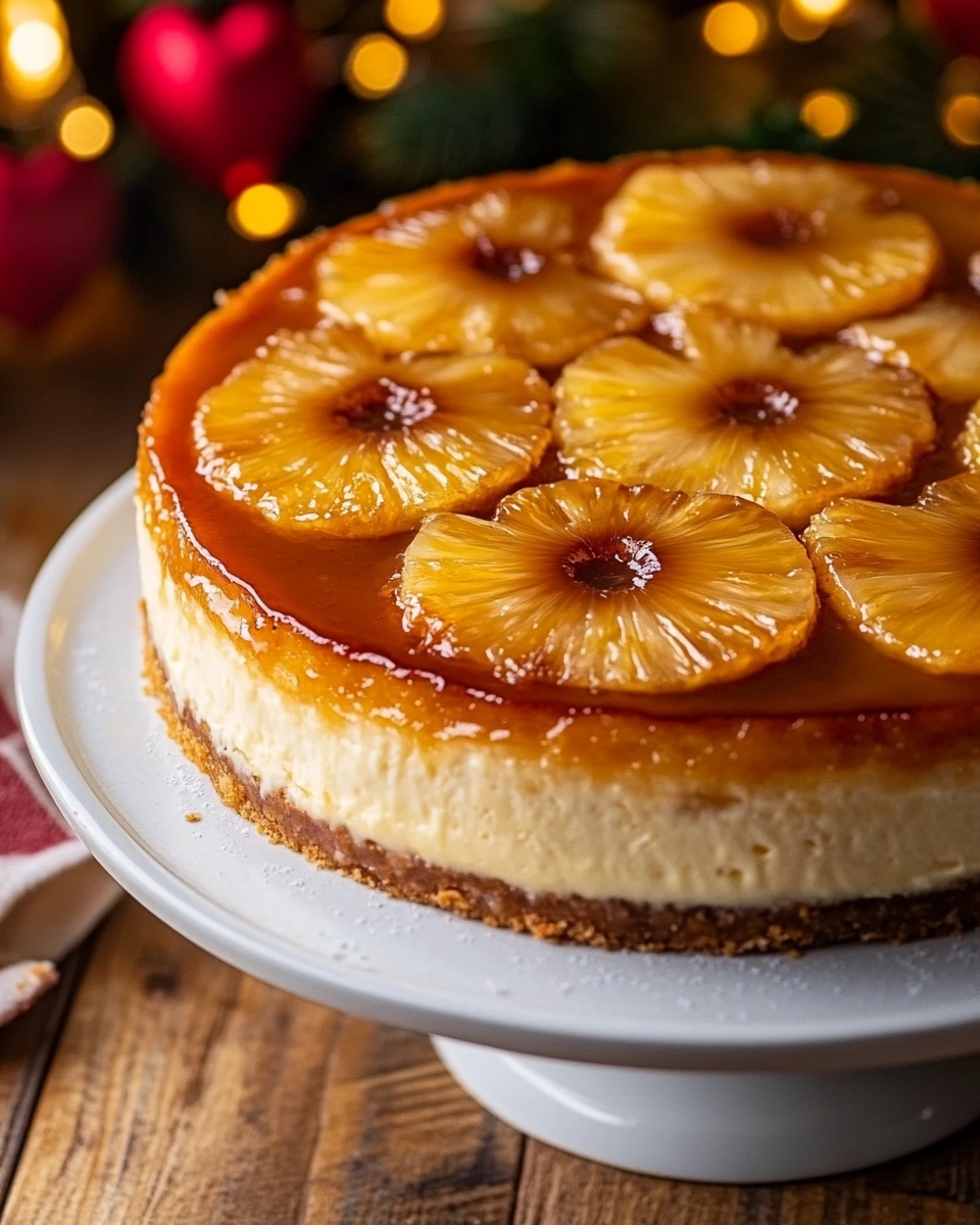 Pineapple Upside Down Cheesecake