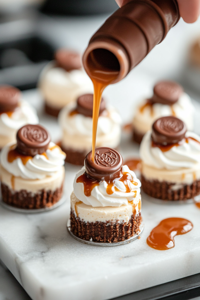 Mini Rolo Cheesecakes