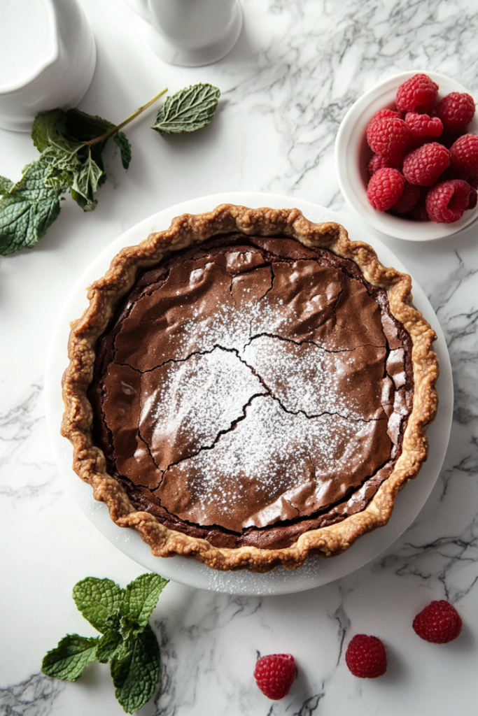 Vegan Brownie Pie