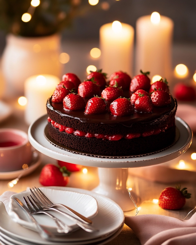 Chocolate Strawberry Cake