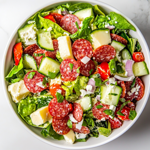 Chopped Italian Keto Antipasto Salad Recipe