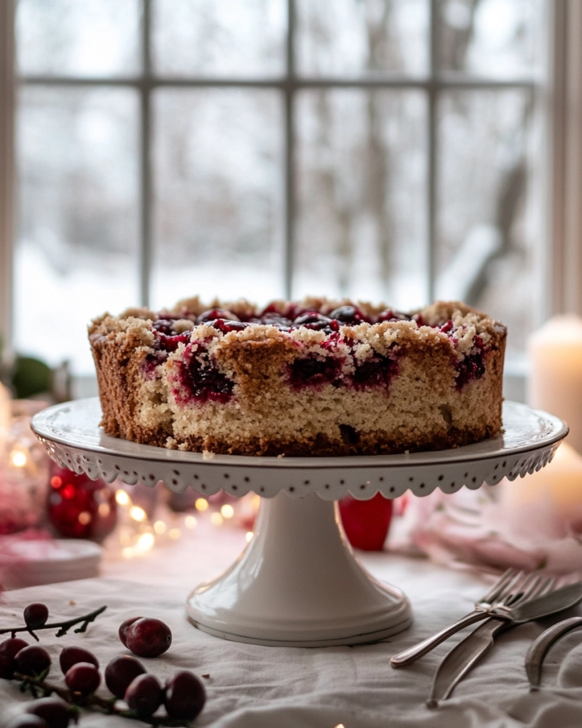 Cranberry Sauce Coffee Cake