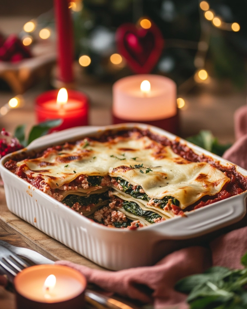 Lasagna with Spinach and Meat