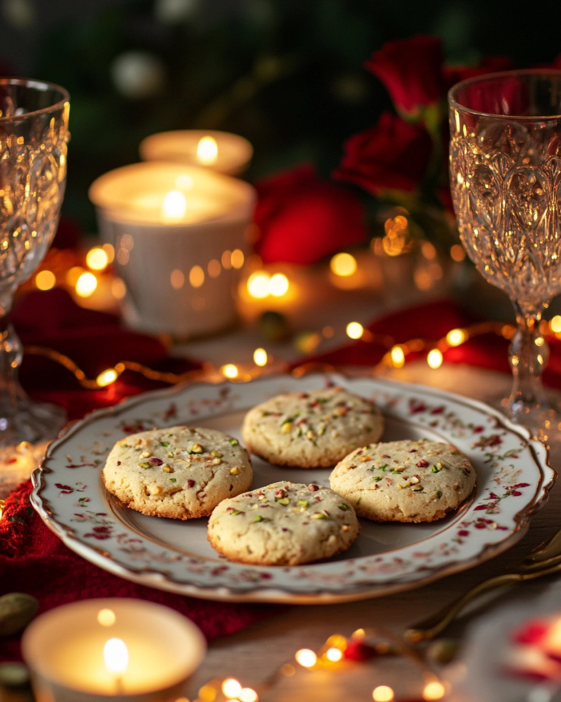 Pistachio Shortbread Cookies