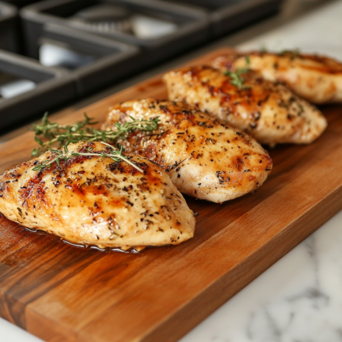 Keto Air Fryer Chicken Breast is ready to serve