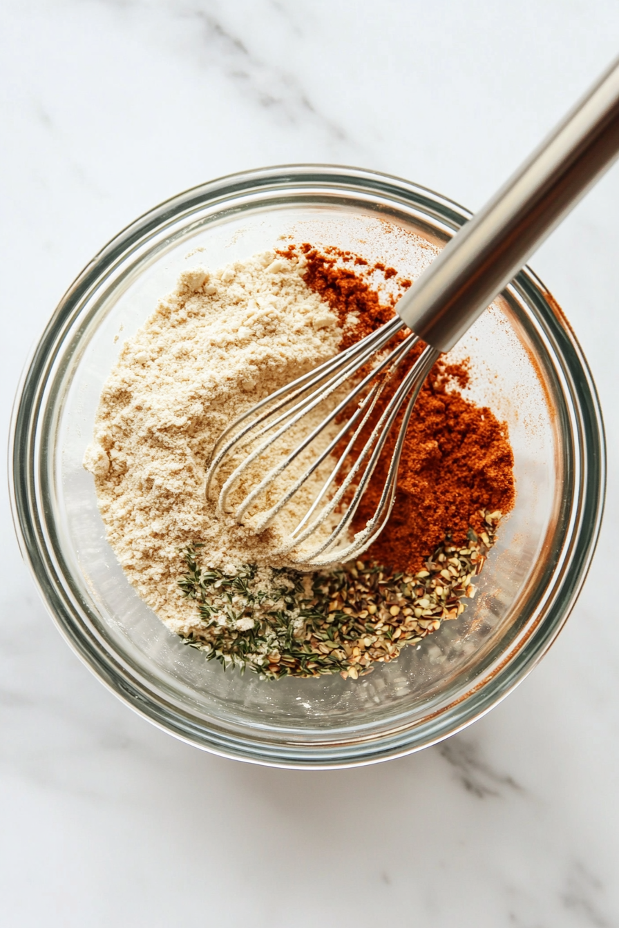 Mixing Dry Ingredients for dough