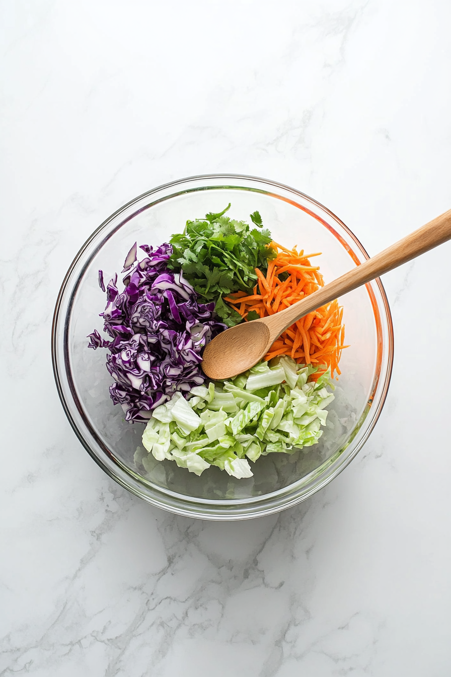 Mixing the Vegetables