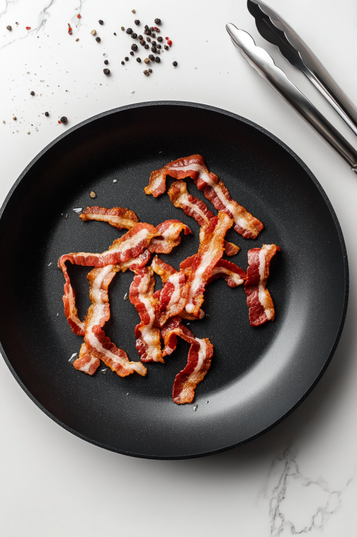 bacon cooking skillet