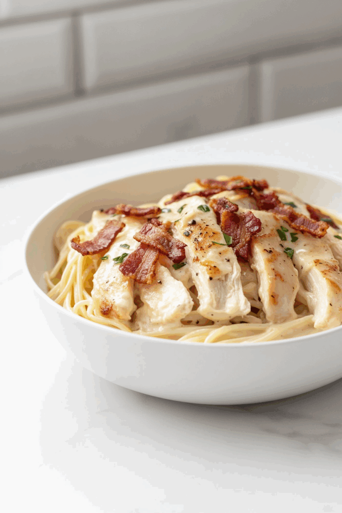 9-Ingredient Best Chicken Carbonara Recipe!