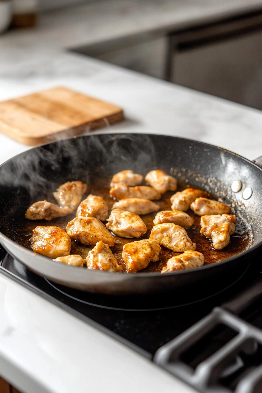 Brown the chicken pieces