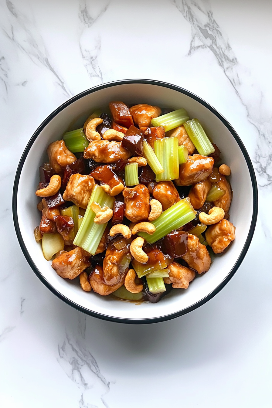 Delicious Cashew Chicken Recipe Ready in 30 Minutes: Serve hot with Instant Pot Calrose Rice and refreshing Cucumber Salad.