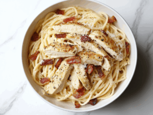 9-Ingredient Best Chicken Carbonara Recipe!