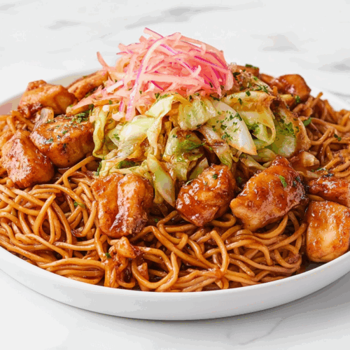 Delicious Chicken Yakisoba Recipe With Simple Ingredients