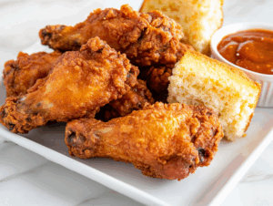 6-Ingredient Fried Turkey Wings Recipe!