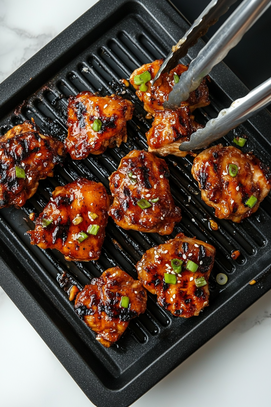 Grill chicken for 25–30 minutes, turning occasionally, until nicely charred and cooked through.