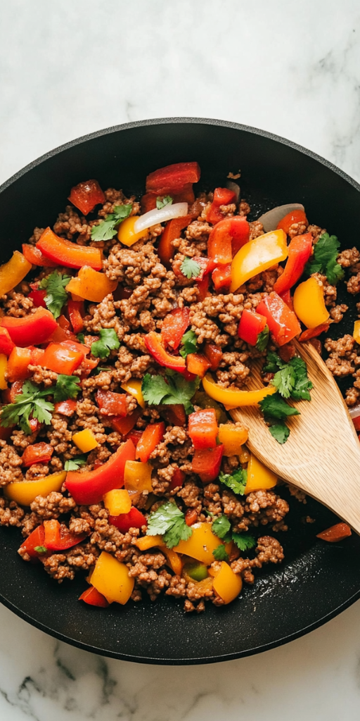 Healthy Ground Turkey and Peppers Recipe in 30 Minutes!