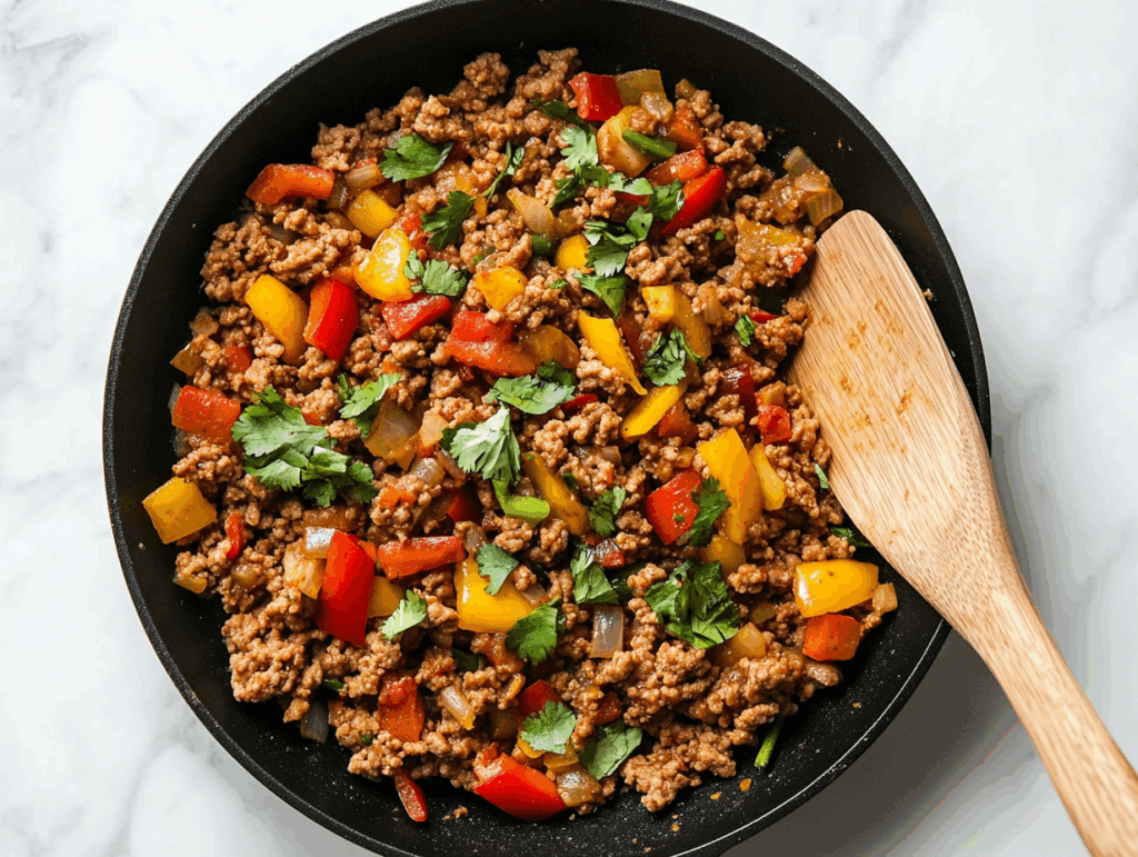 Healthy Ground Turkey and Peppers Recipe in 30 Minutes!