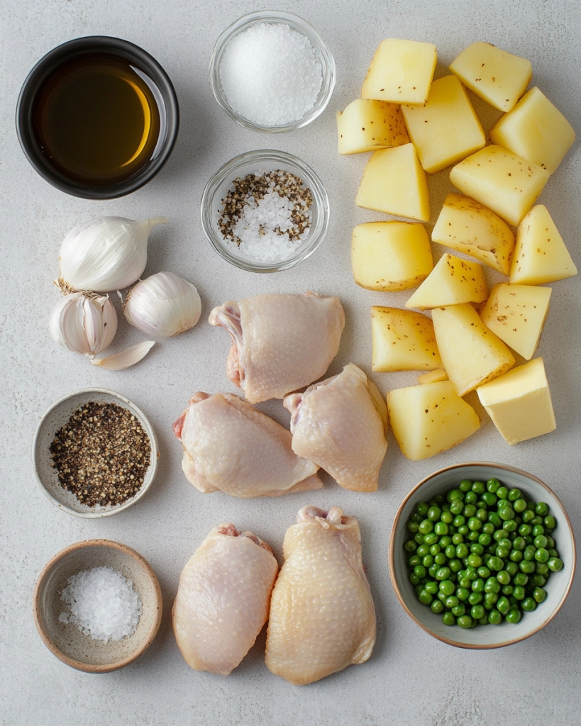 Ingredients for This Vesuvio-Style Chicken
