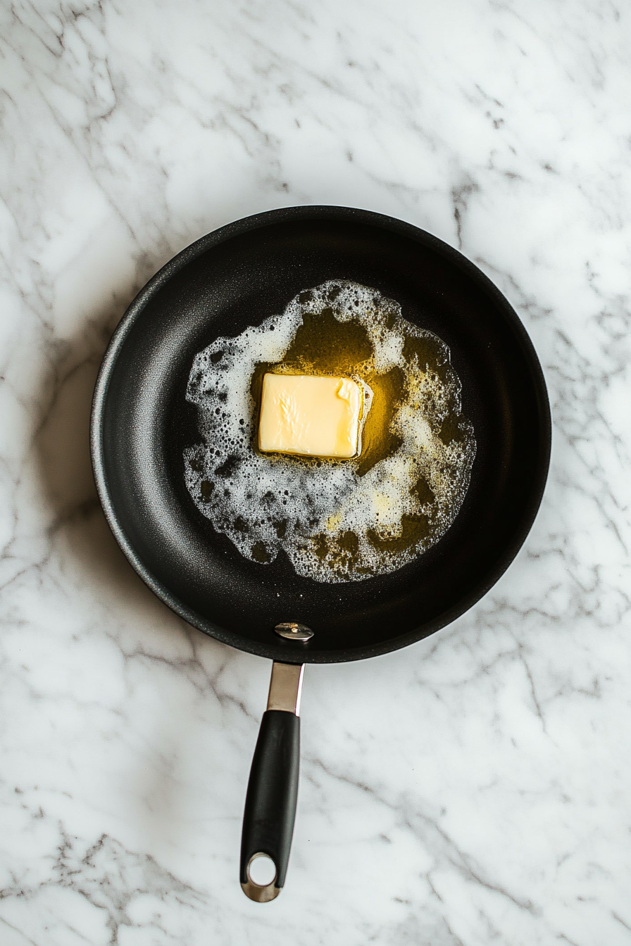 Melt butter in a large skillet over medium heat