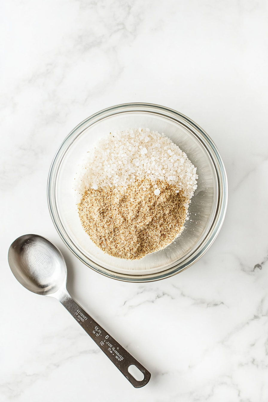 In a bowl, mix sea salt, black pepper, cumin, paprika, Italian seasoning, and garlic powder.