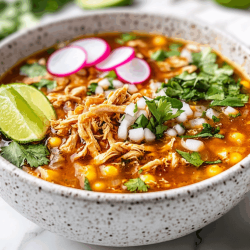 Quick & Comforting Chicken Pozole Recipe!