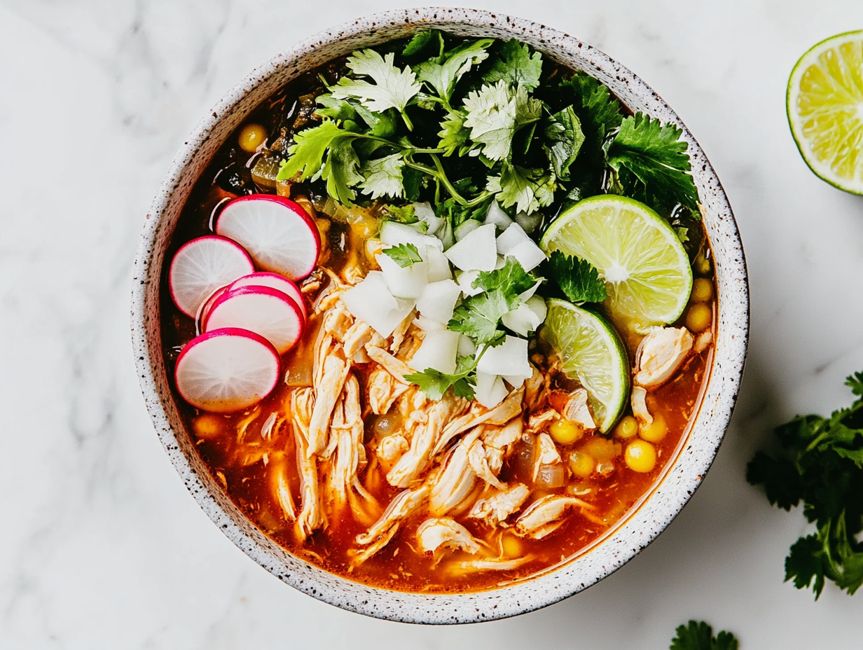 Quick & Comforting Chicken Pozole Recipe!