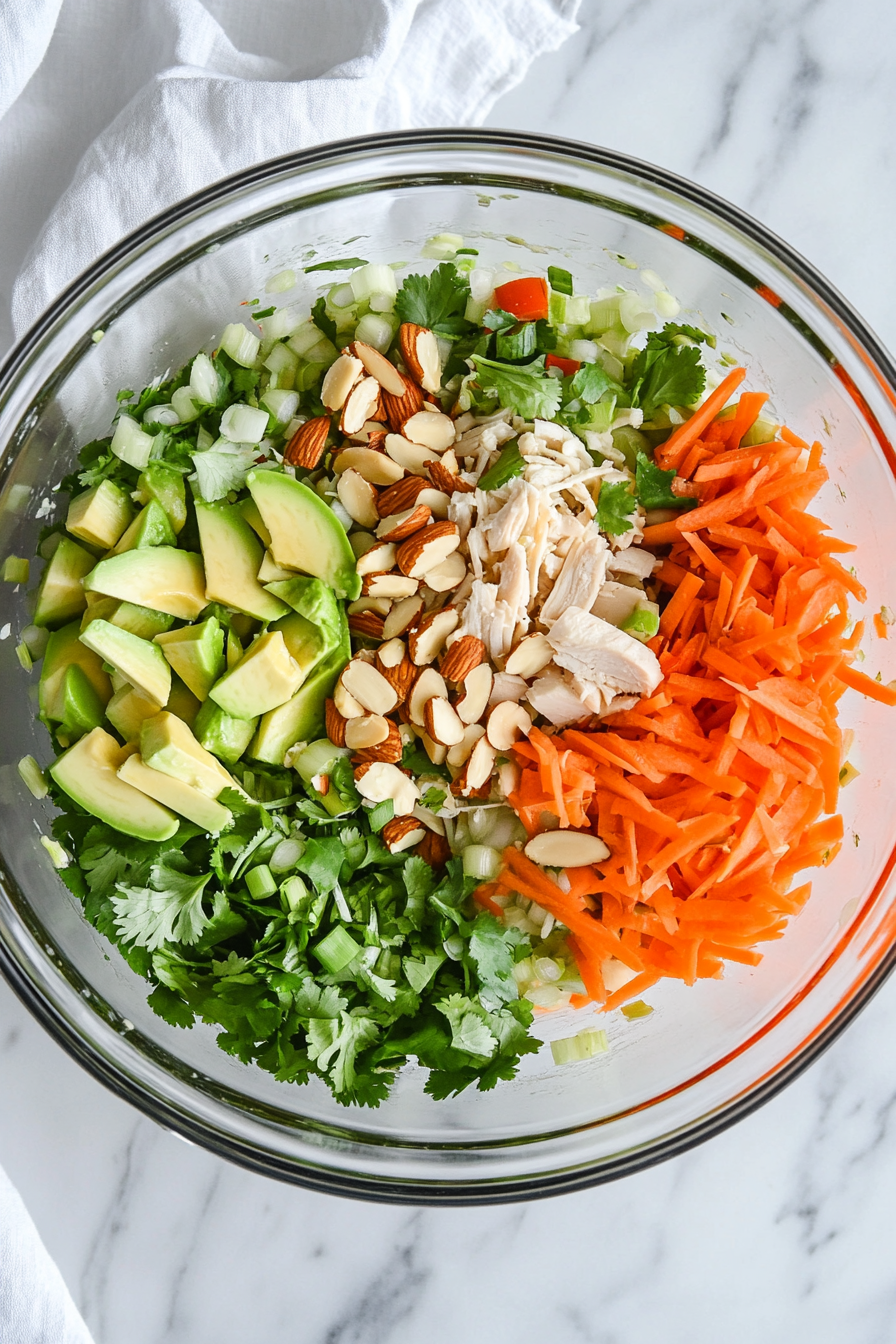 Add diced avocado gently into the mix.
