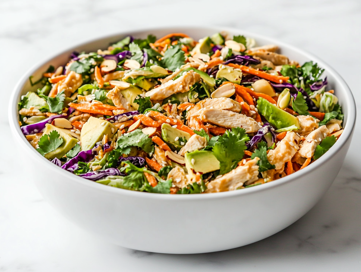 Authentic Sesame Chicken Salad Recipe in 20 Mins!